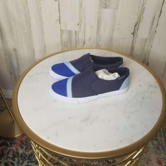 Nautica SUSTAINABLY CRAFTED COLORBLOCK SLIP-ON SNEAKER Blue - Picture 4 of 6